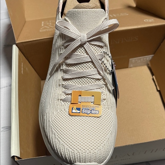 Skechers Women's Light Beige Sneakers - Picture 2 of 9